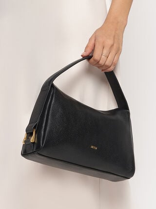 Loren Leather Handheld - Black