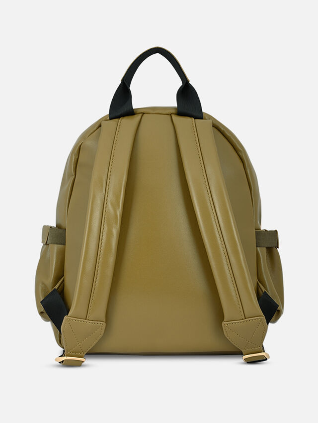 Quilted Olive Backpack