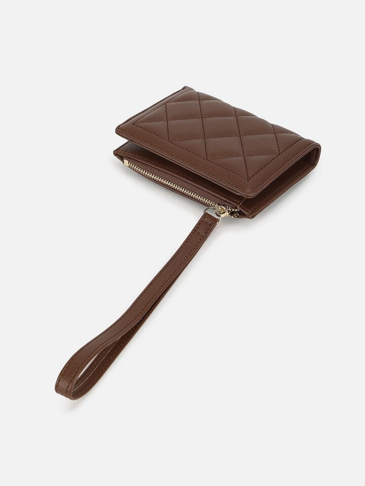 Romy Wristlet Wallet - Brown