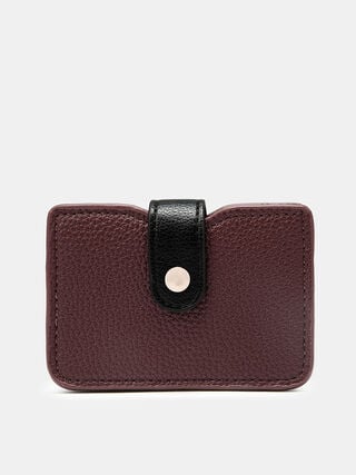 Jolie Card Holder - Dark Cherry