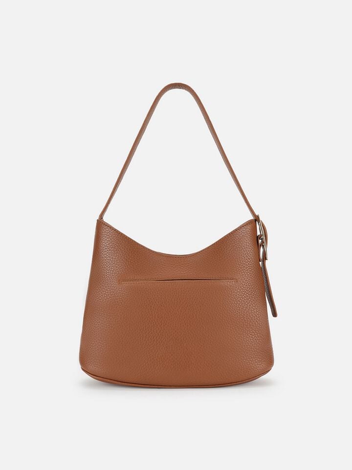 Lisette Leather Shoulder Bag - Tan