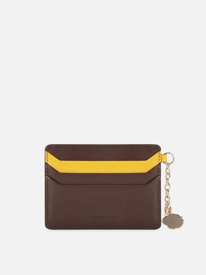 Tuck Leather Card Holder - Hot Chocolate