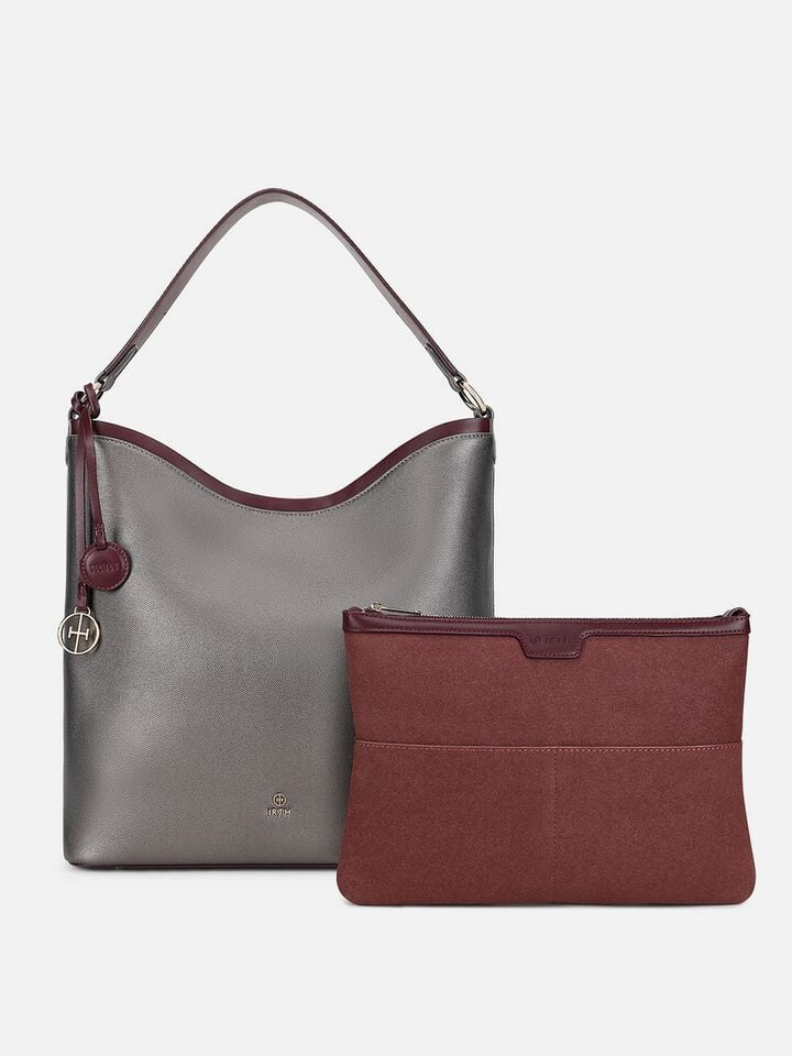Pearl Shoulder Bag - Gunmetal