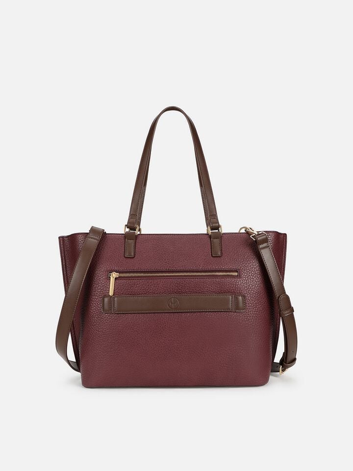 Jackie Work Bag - Dark Cherry