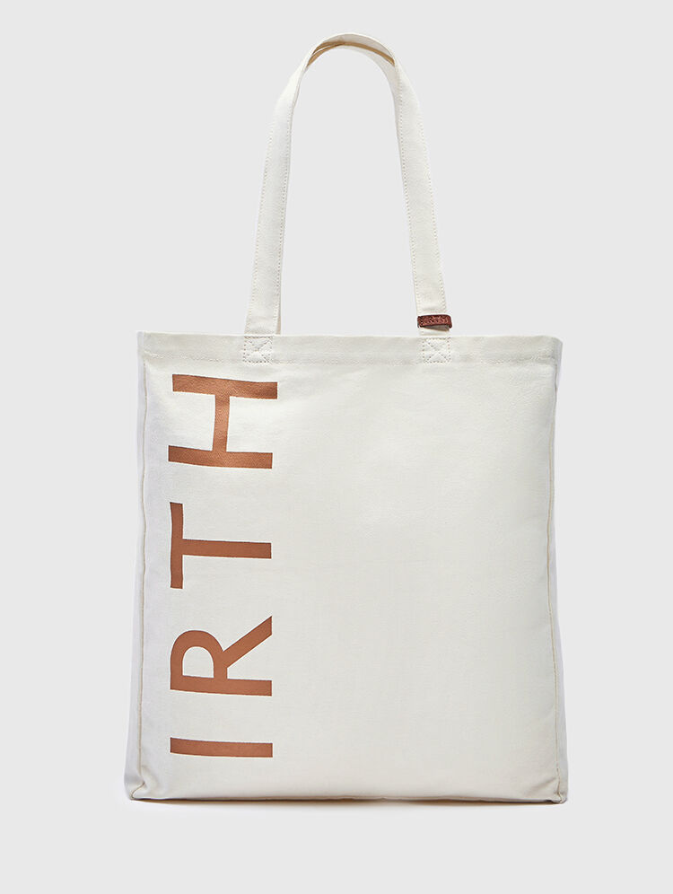 All White Canvas Tote Bag by IRTH | House Of Titan | Shop Online