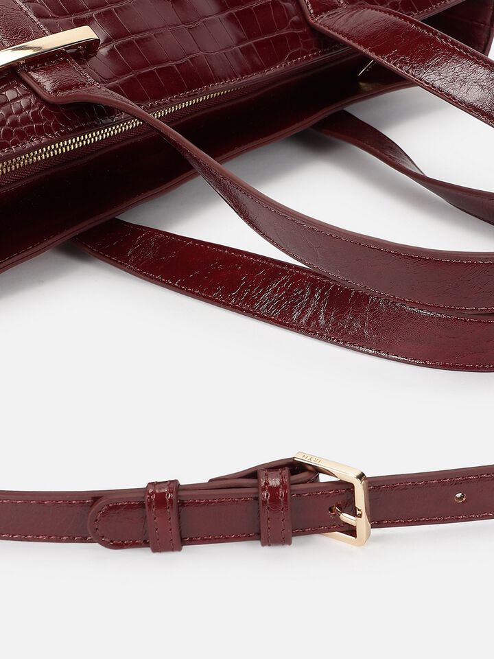 Demi Work Bag - Dark Cherry