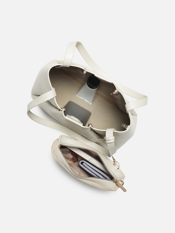 Lorelei Leather Shoulder Bag - Off-White