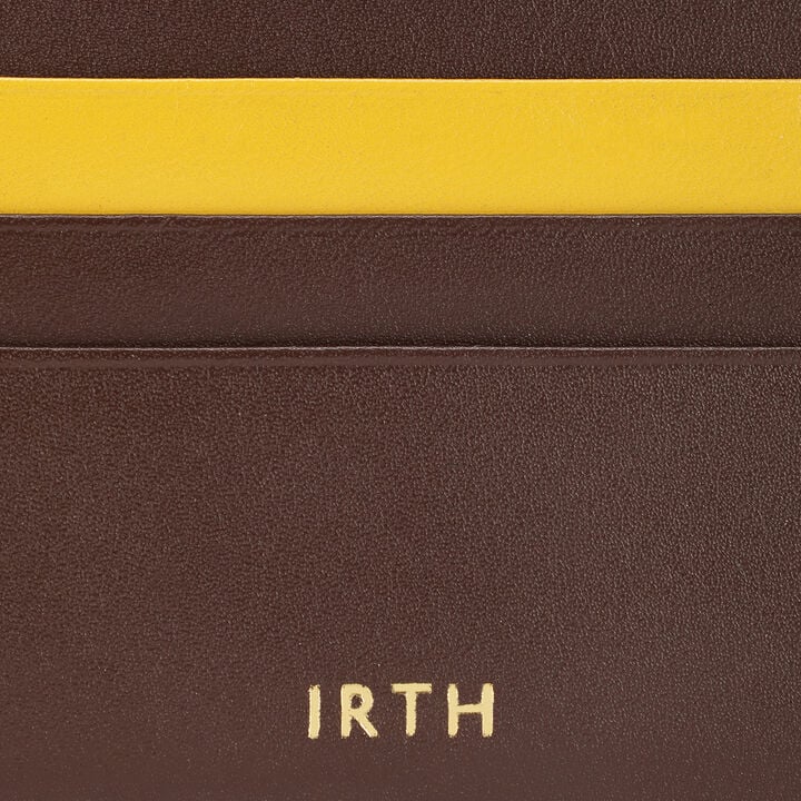 Tuck Leather Card Holder - Hot Chocolate