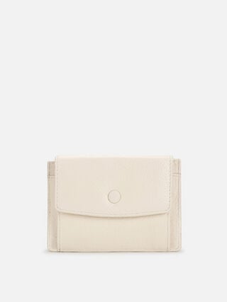 Wisp Leather Card Holder - Off-White