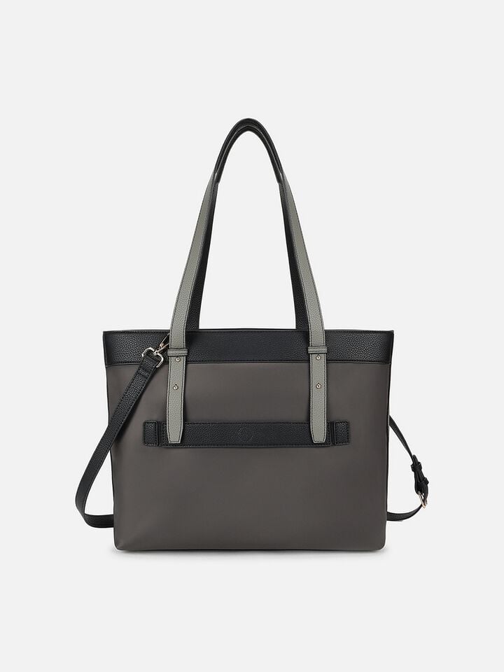 Megan Nylon Work Bag - Grey