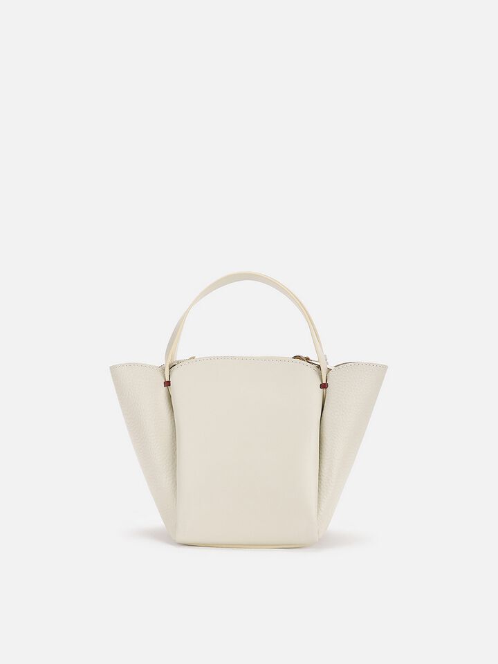 Lola Leather Handheld - Off-White
