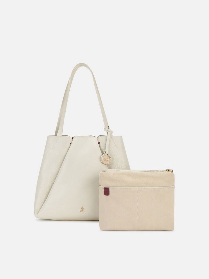 Lorelei Leather Shoulder Bag - Off-White