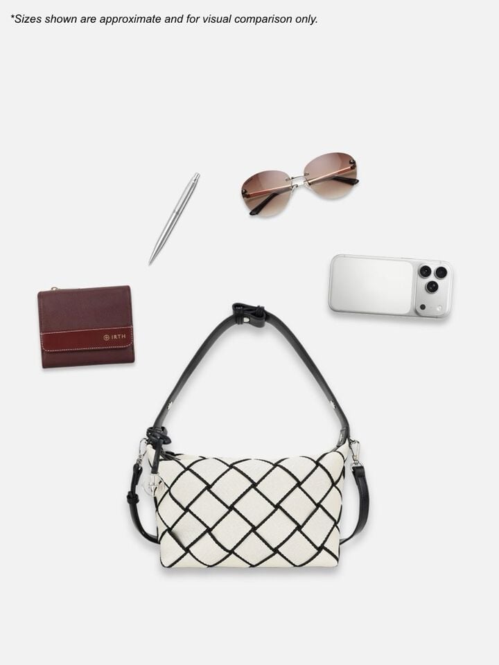 Candace Webbing Handheld - Off-White