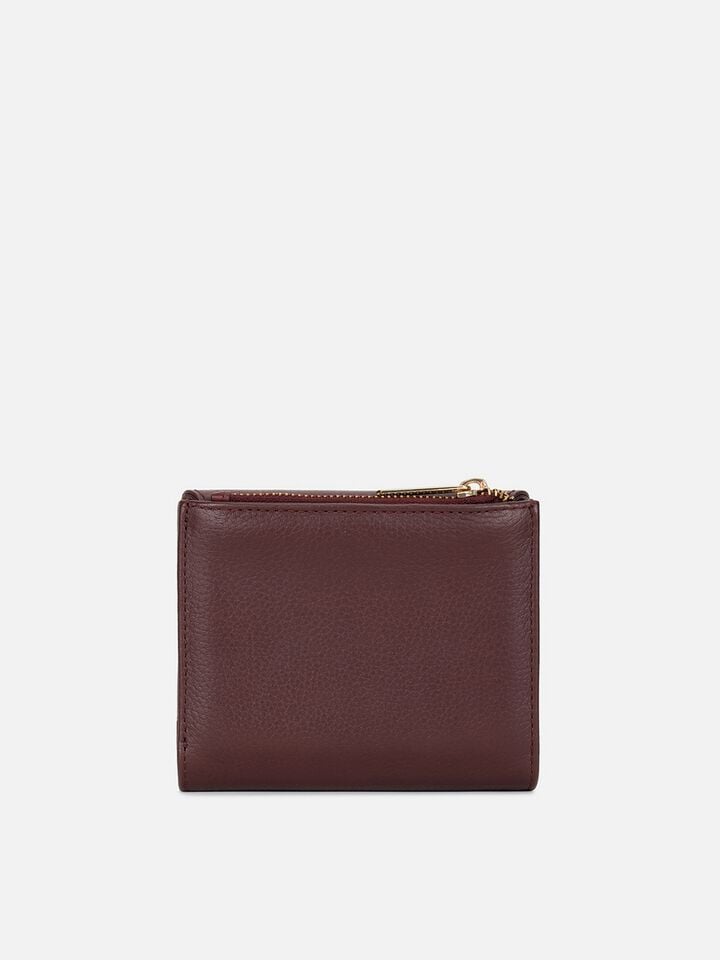 Ryan Leather Wallet Small - Dark Cherry