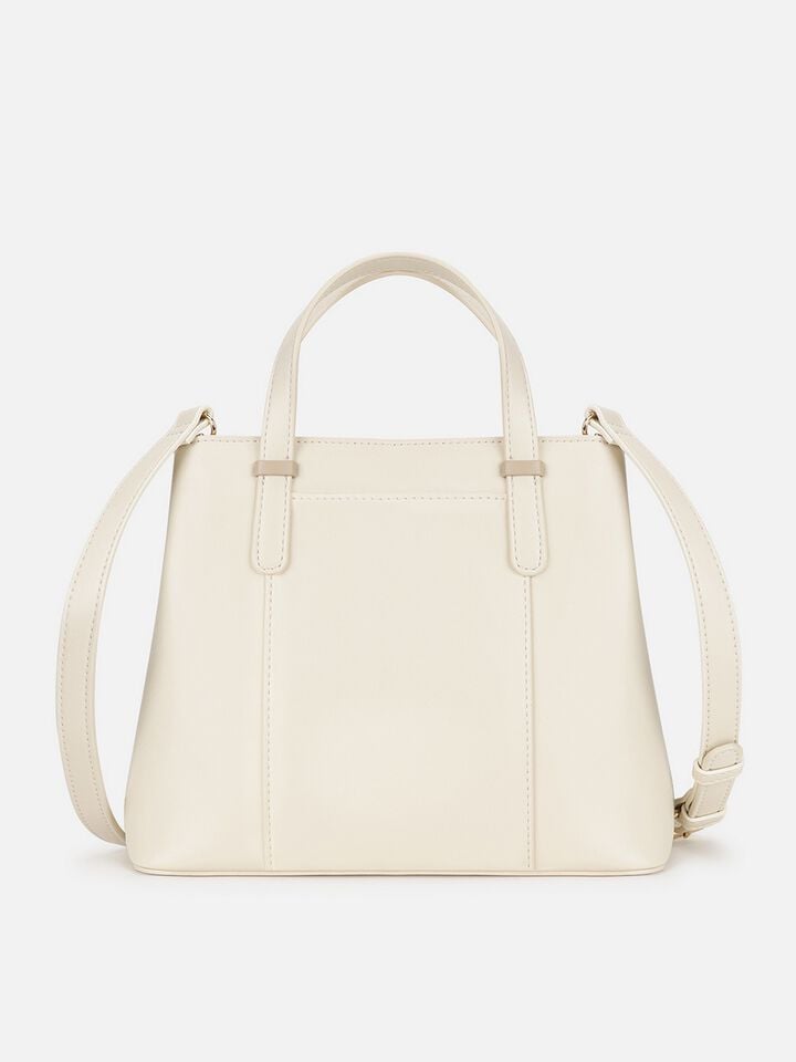 Rachel Two-Tone Handheld - Off-White