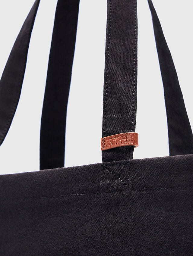 All Black Canvas Shopper