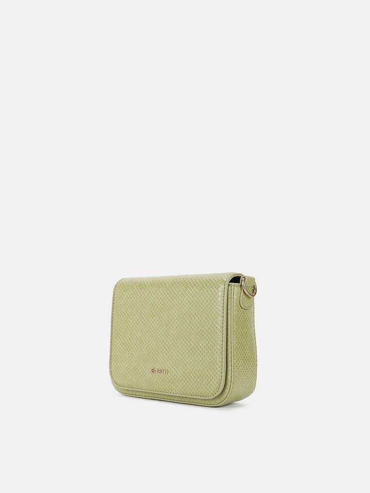 Ivy Snakeskin Sling - Green