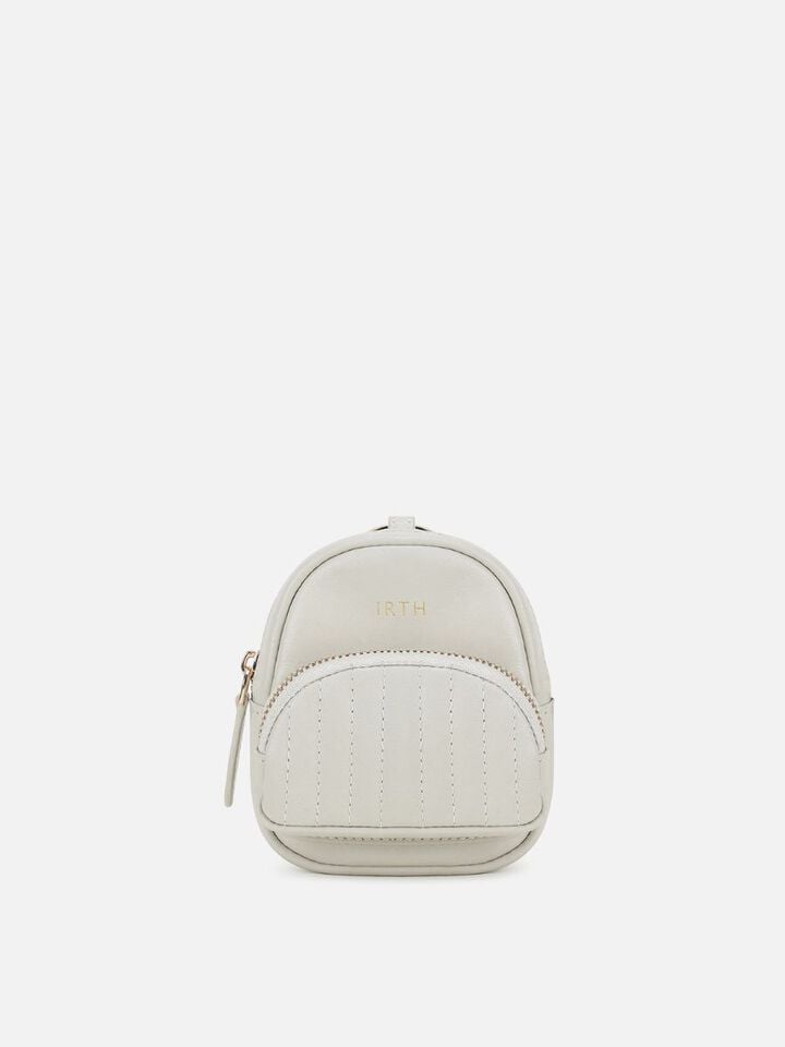 Jo Miniature Leather Backpack - Off-White