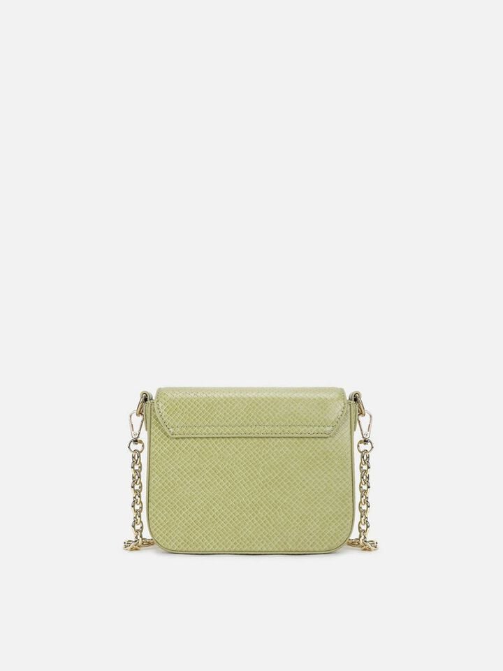 Ivy Snakeskin Sling - Green