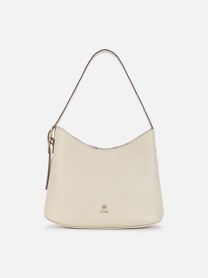 Lisette Leather Shoulder Bag - Off-White