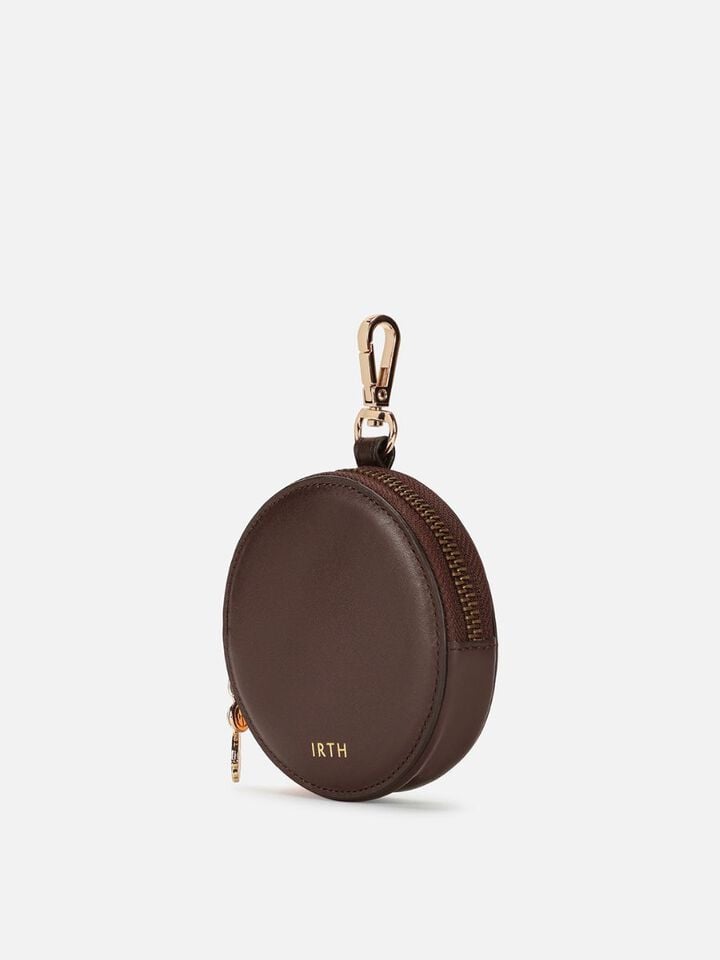 Chime Leather Coin Pouch - Hot Chocolate