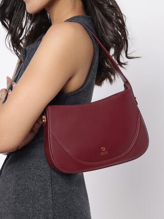 Abby Shoulder Bag - Dark Cherry