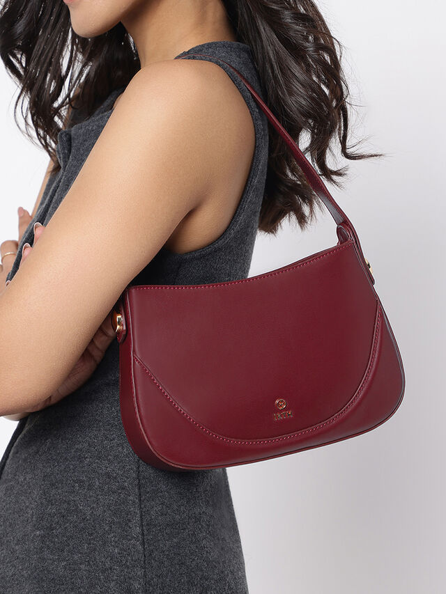 Abby Shoulder Bag - Dark Cherry