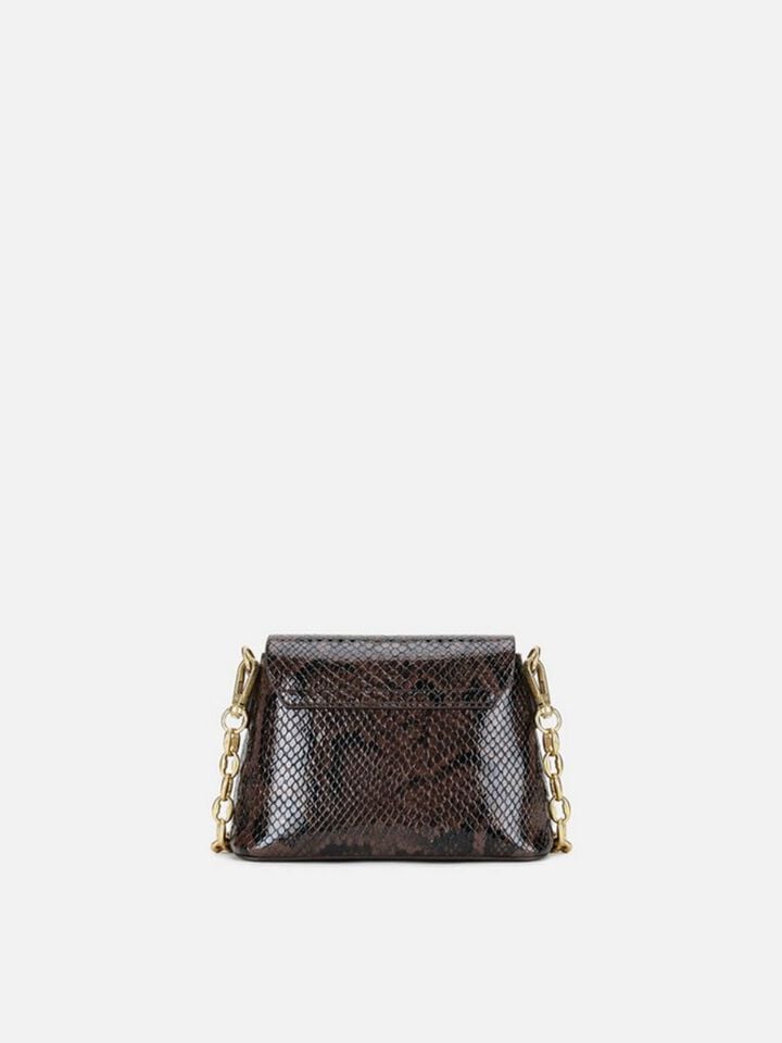 Ness Snakeskin Sling - Brown