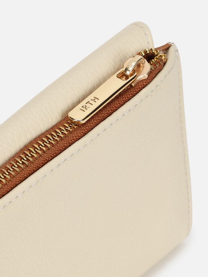 Ryan Leather Wallet Small - Off-White