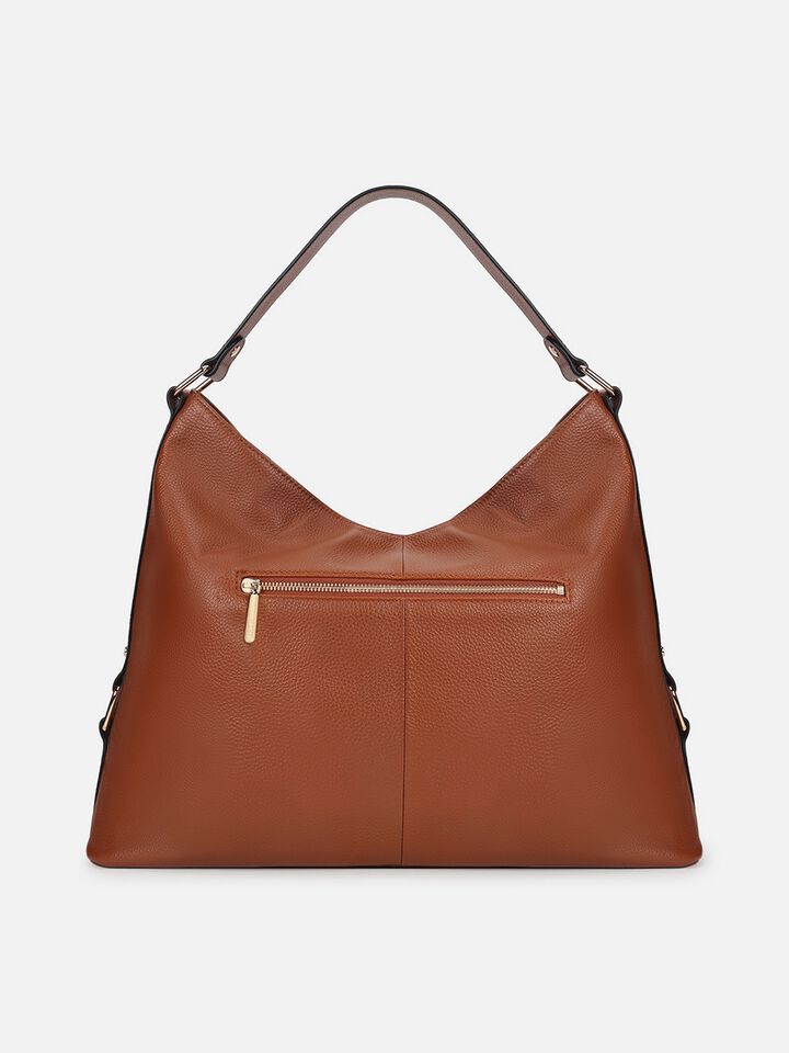 Lucille Leather Shoulder Bag - Tan