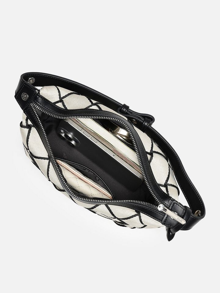 Candace Webbing Handheld - Off-White