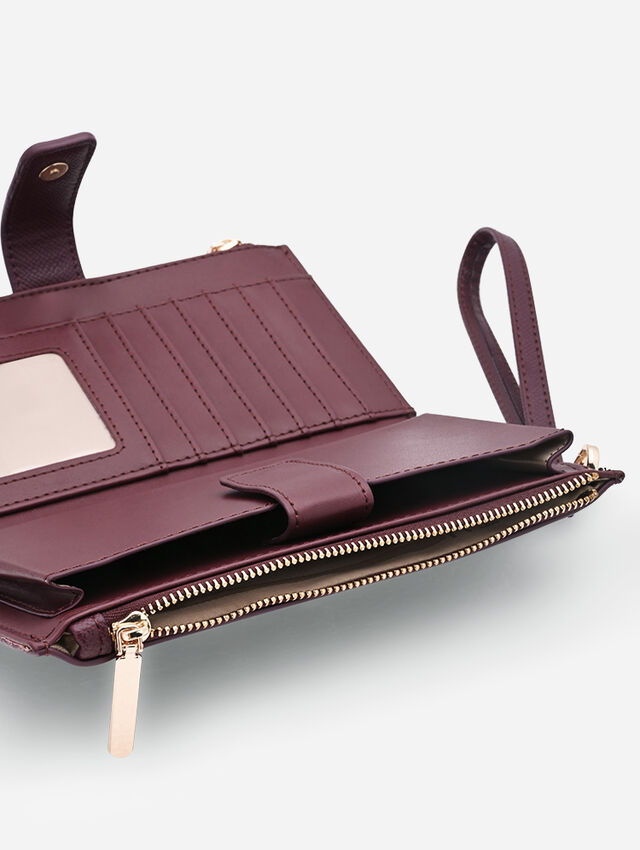 Button Up Beauty BurgundyWallet