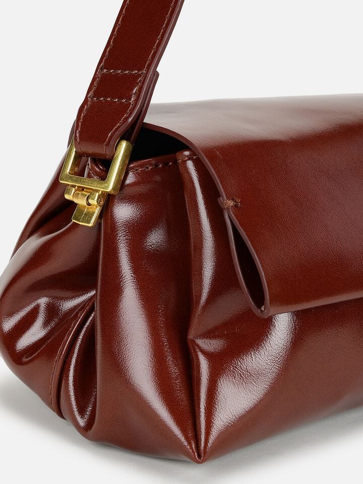 Brianna Wide Shoulder Bag - Tan
