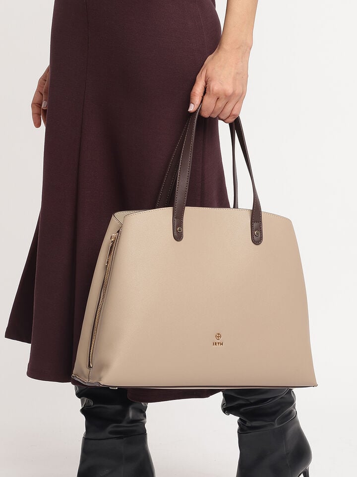 Maeve Large Tote - Beige