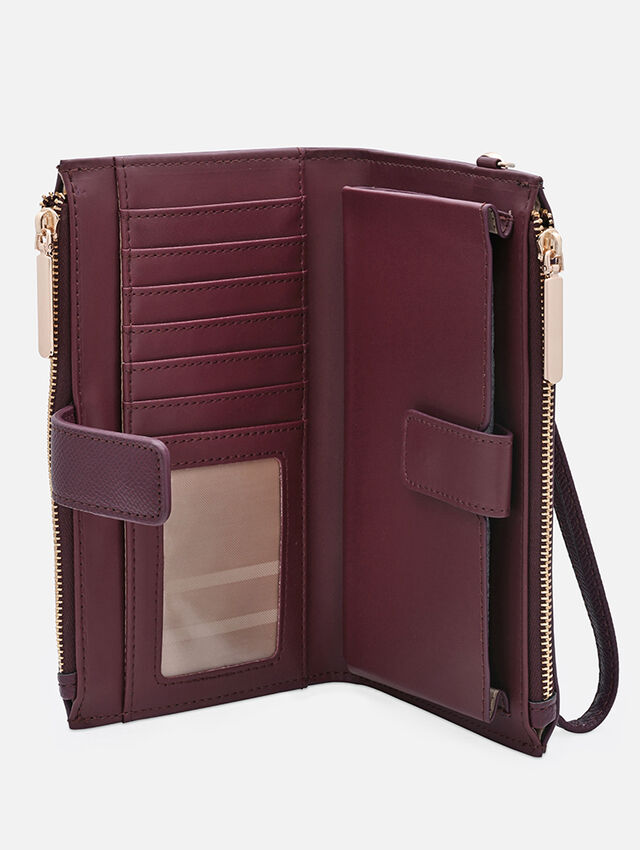 Button Up Beauty BurgundyWallet