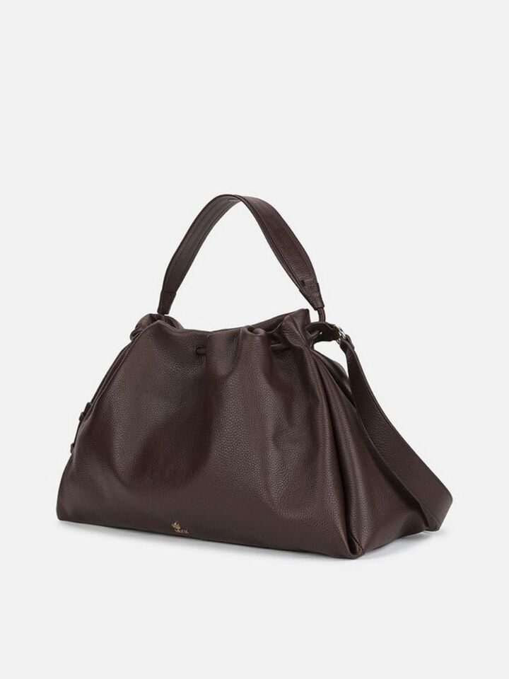 Lois Leather Shoulder Bag - Espresso