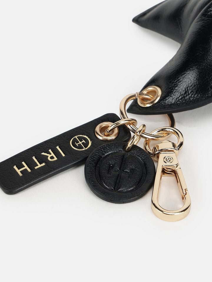 Lucky Cookie Bag Charm - Black