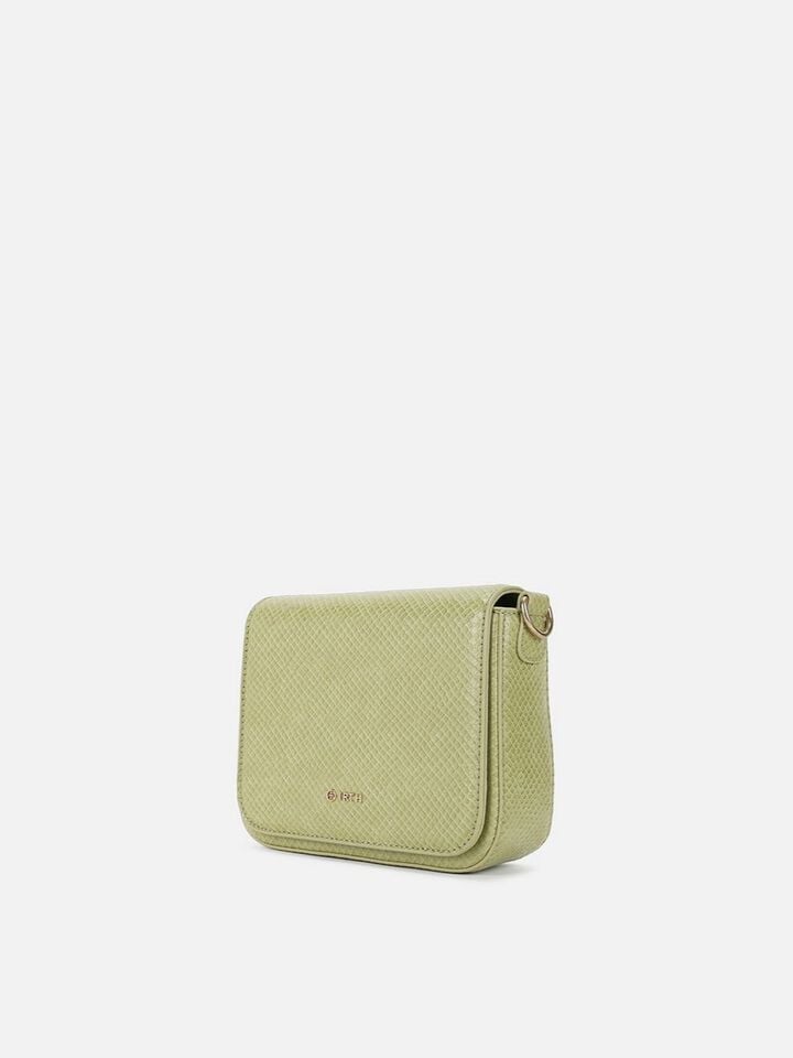 Ivy Snakeskin Sling - Green