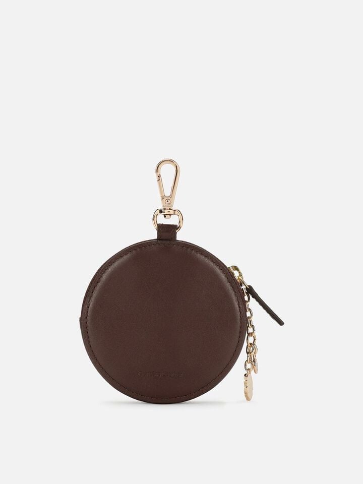 Chime Leather Coin Pouch - Hot Chocolate