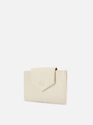 Snug Leather Card Holder - Off-White