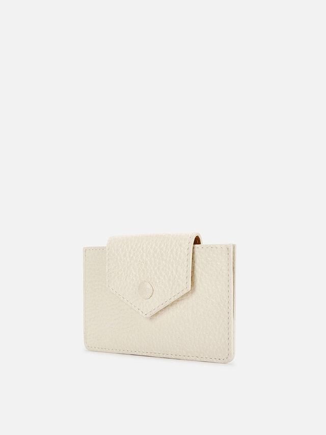 Snug Leather Card Holder - Off-White