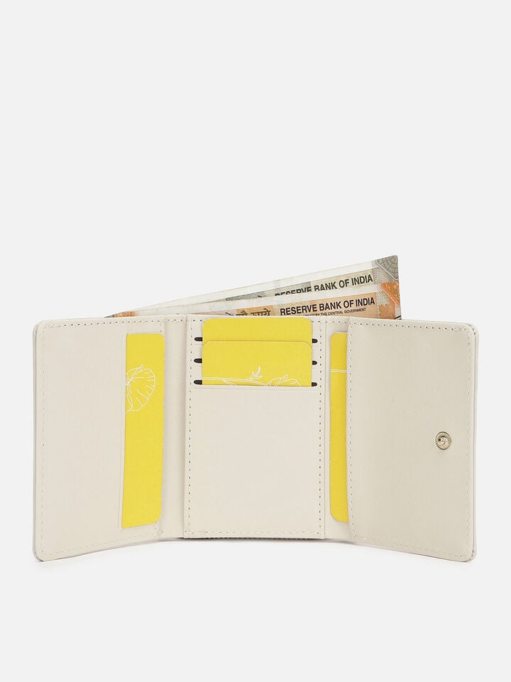 Odele Croco Wallet - Off-White