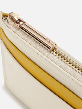 Sway Leather Card Holder - Off-White