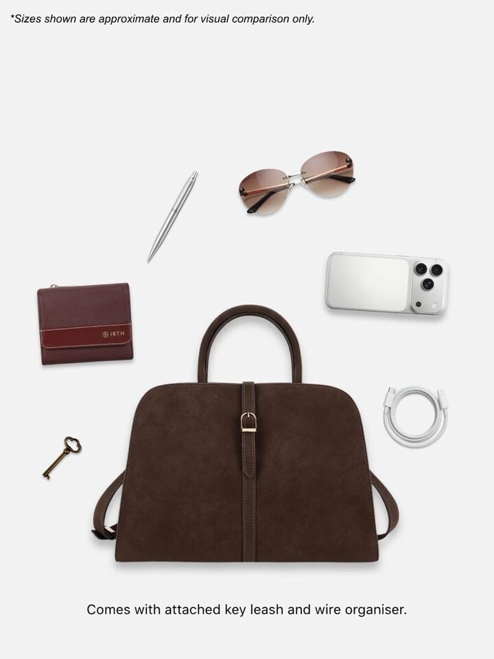 Millie Nubuck Handheld - Brown