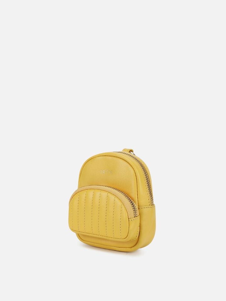 Jo Miniature Leather Backpack - Yellow
