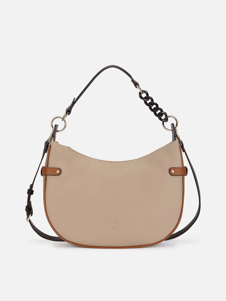 Clara Medium Shoulder Bag - Beige