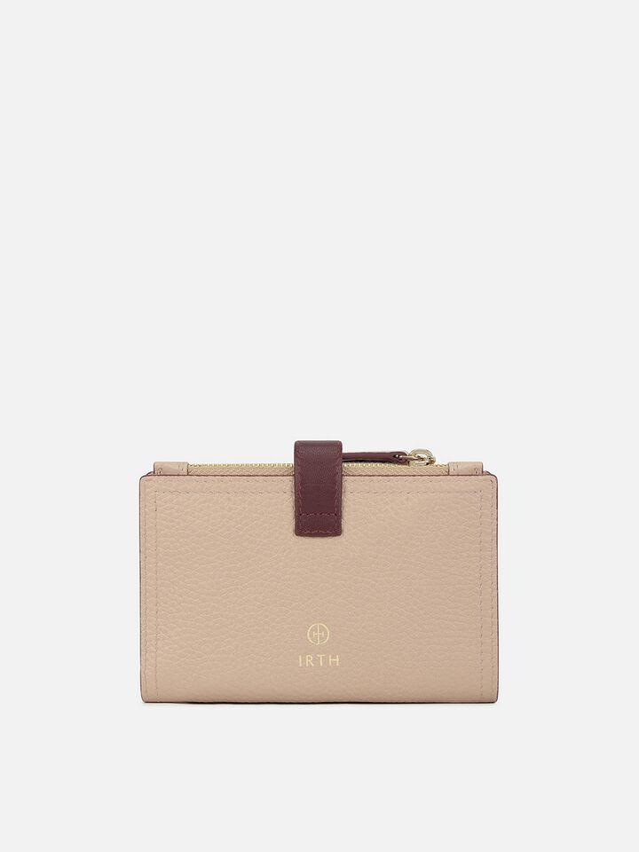 Ridley Leather Wallet - Beige