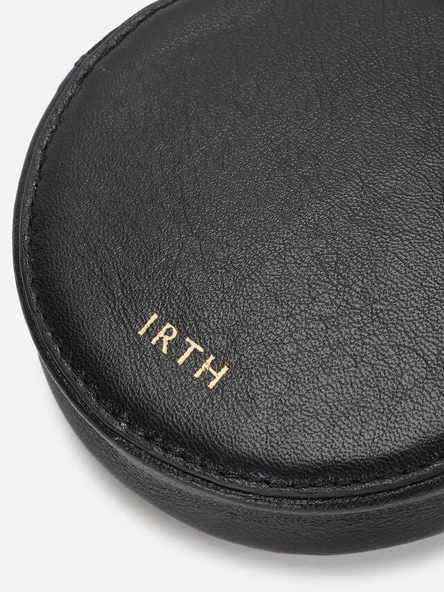 Chime Leather Coin Pouch - Black