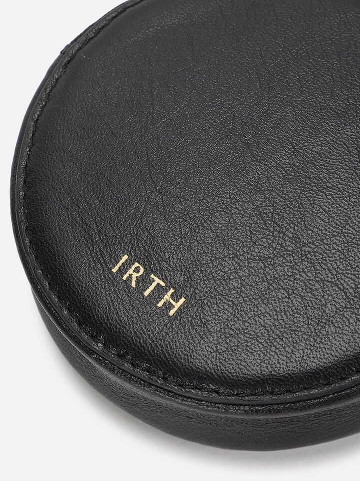 Chime Leather Coin Pouch - Black
