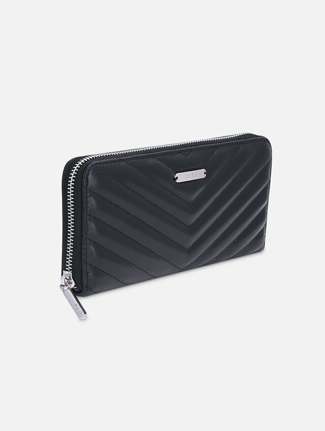 Quilted Black Wallet